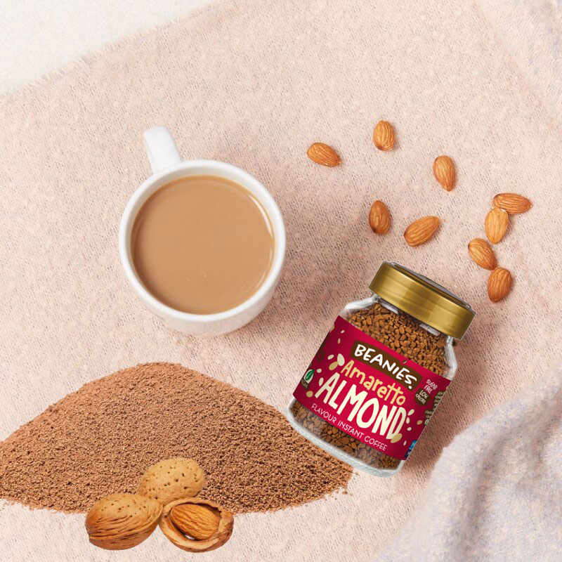 Beanies Amaretto Almond Flavour Instant Coffee 50g