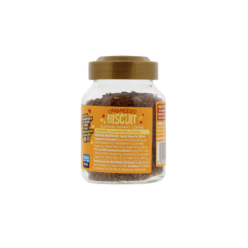 Beanies Caramelised Biscuit Flavour Instant Coffee 50g