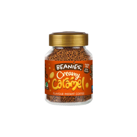 Beanies Creamy Caramel Flavoured Instant Coffee 50g