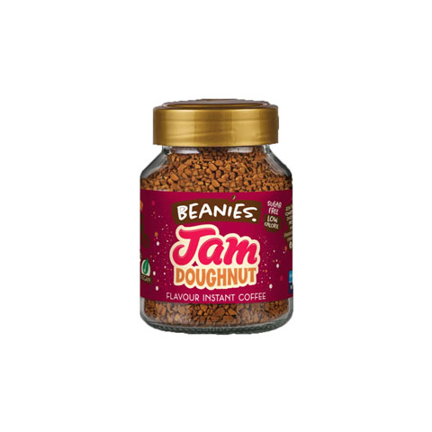 Beanies Jam Doughnut Flavour Instant Coffee 50g