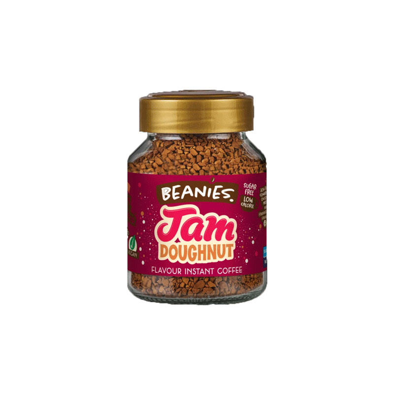 Beanies Jam Doughnut Flavour Instant Coffee 50g
