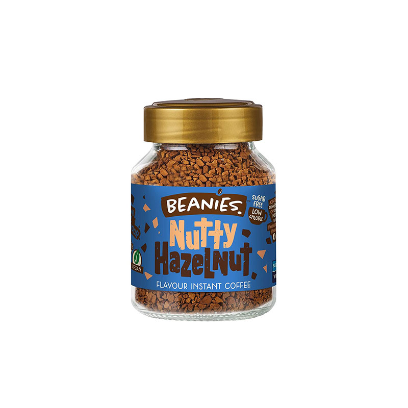 Beanies Nutty Hazelnut Flavoured Instant Coffee 50g