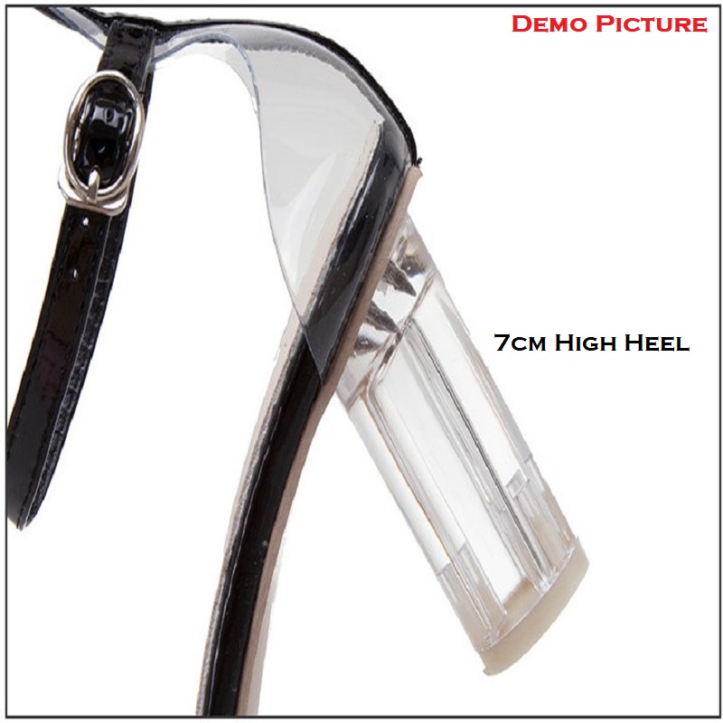 Women's Open Toe Transparent High Heels