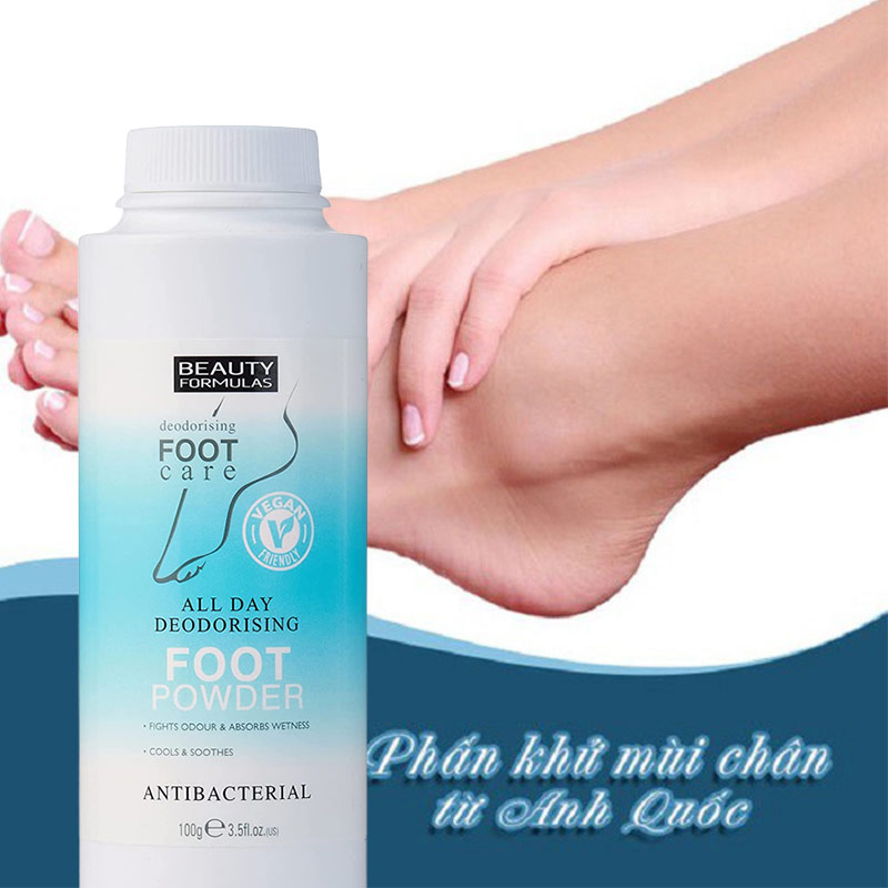 Beauty Formulas All Day Deodorising Foot Powder 100g