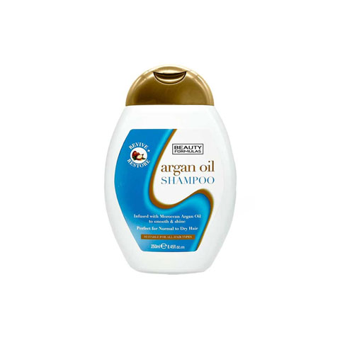 Beauty Formulas Argan Oil Shampoo Perfect for Normal to Dry Hair 250ml
