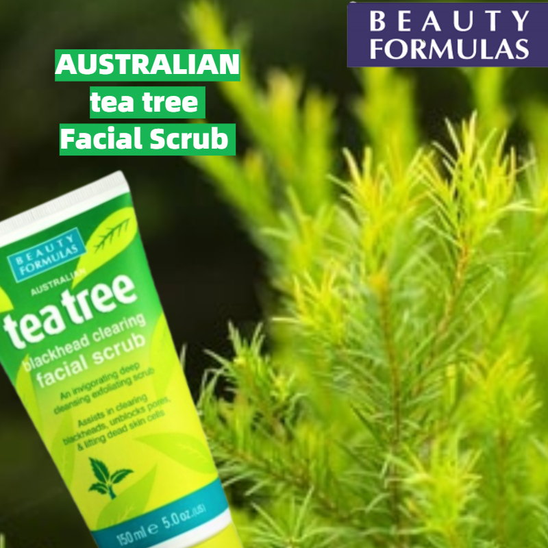 Beauty Formulas Australian Tea Tree Blackhead Clearing Facial Scrub 150ml