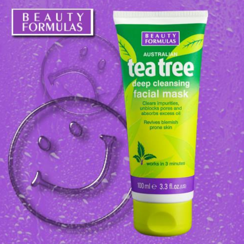 Beauty Formulas Australian Tea tree Deep Cleansing Facial Mask 100ml