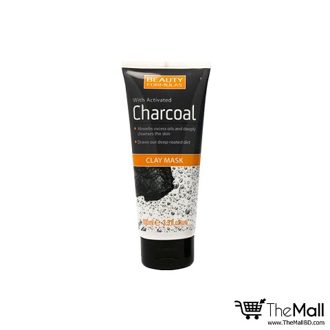 Beauty Formulas Charcoal Clay Mask 100ml