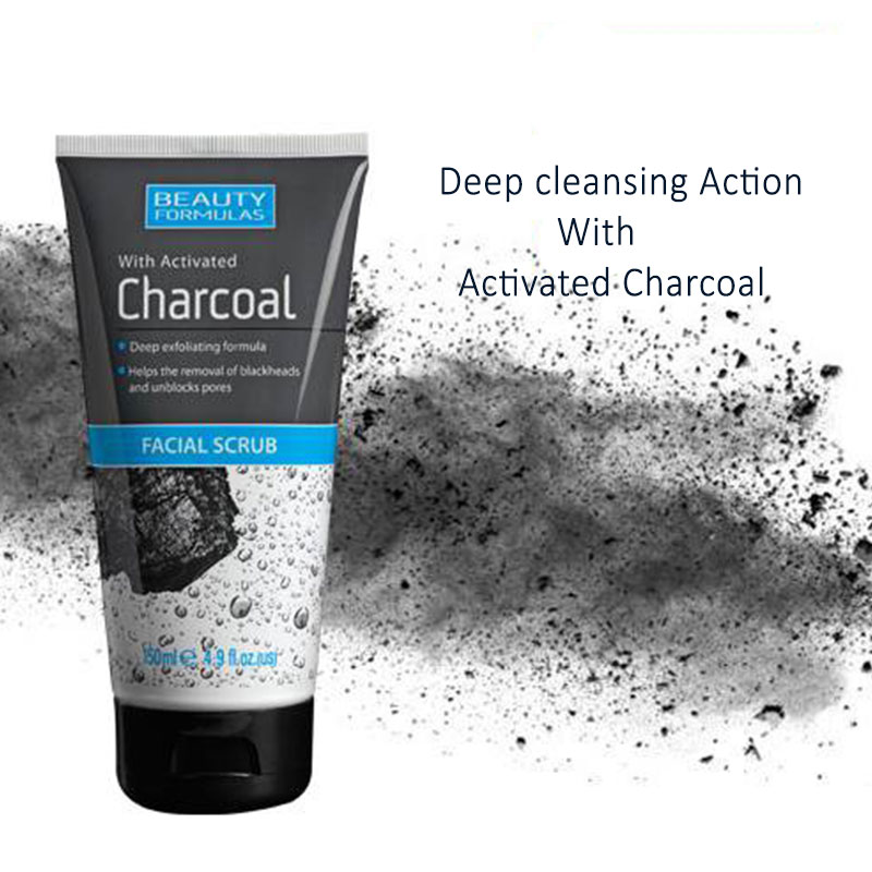 Beauty Formulas Charcoal Facial Scrub 150ml