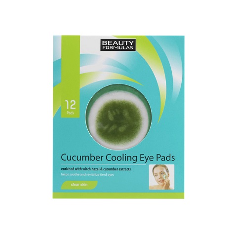 Beauty Formulas Cucumber Cooling Eye Pads - 12 Pads