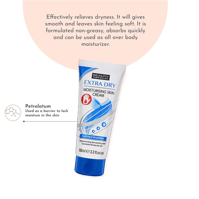 Beauty Formulas Extra Dry Moisturising Skin Cream 100ml