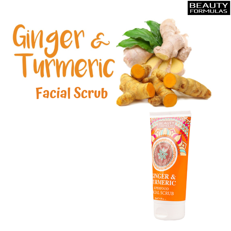 Beauty Formulas Ginger & Turmeric Superfood Facial Scrub 150ml
