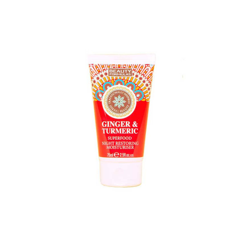 Beauty Formulas Ginger & Turmeric Superfood Night Restoring Moisturiser 75ml