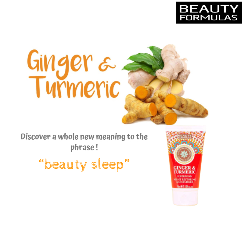 Beauty Formulas Ginger & Turmeric Superfood Night Restoring Moisturiser 75ml