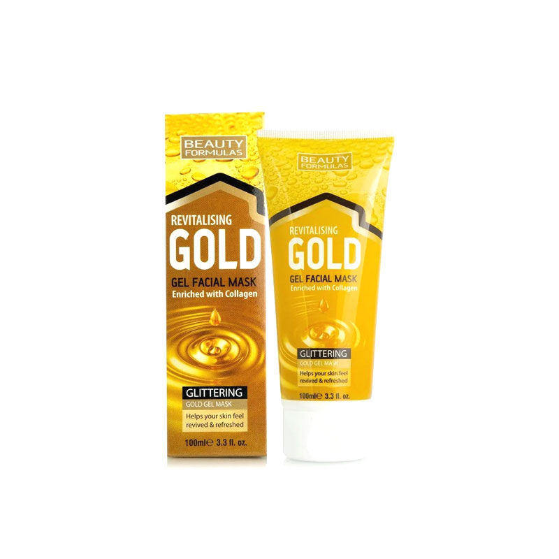 Beauty Formulas Revitalising Gold Gel Facial Mask 100ml