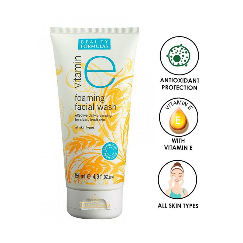 Beauty Formulas Vitamin E Foaming Facial Wash 150ml
