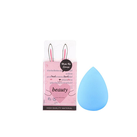 Beauty Teardrop Shape Makeup Sponge - Blue
