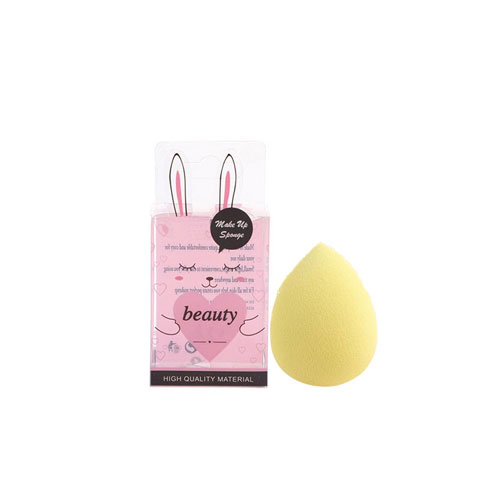Beauty Teardrop Shape Makeup Sponge - Yellow