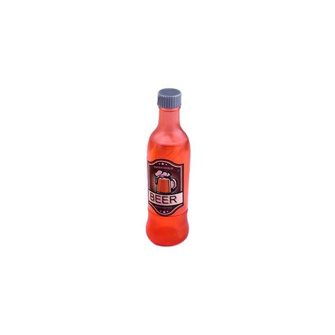 Beer Bottle Colorless Moisturizing Lip Balm - Red