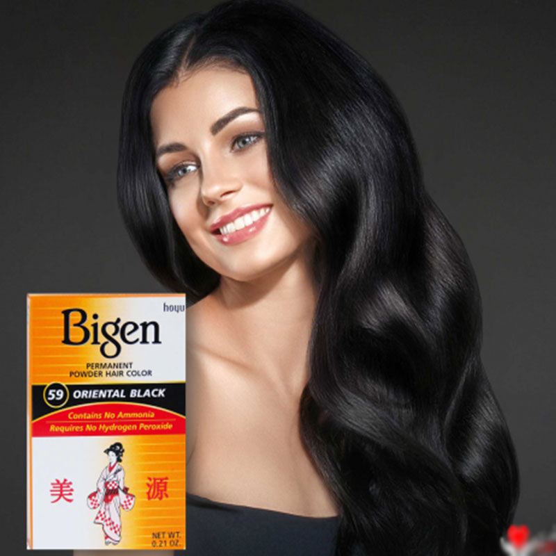 Bigen Permanent Powder Hair Colour 6g - No 59 Oriental Black || The MallBD Bigen Permanent Powder Hair Colour 6g - No 59 Oriental Black || The MallBD