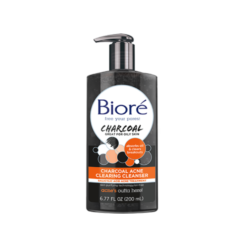 Biore Charcoal Acne Clearing Cleanser 200ml