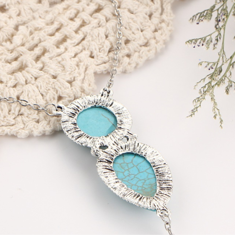 Bohemian Beach Retro Ethnic Turquoise Finger Bracelet (20136)
