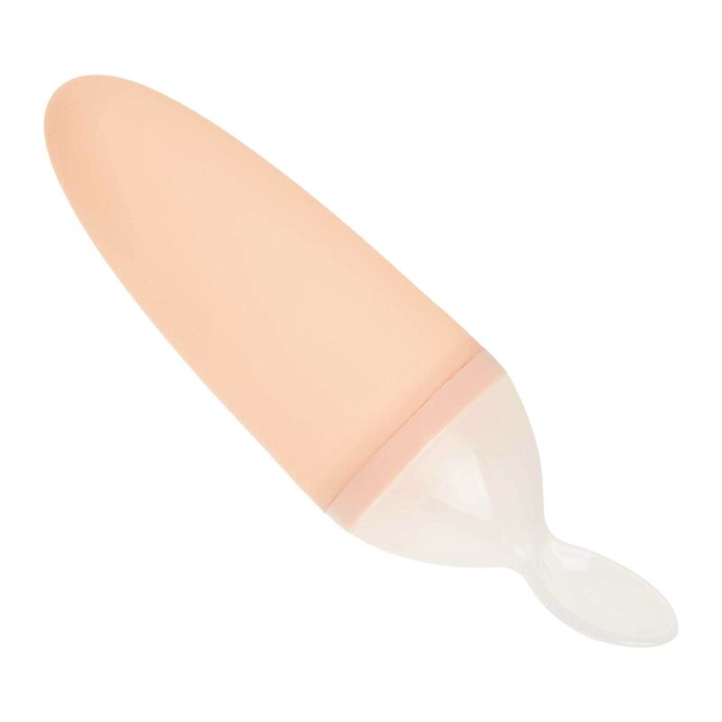 Boon Squirt Silicone Baby Food Dispensing Spoon - Pink