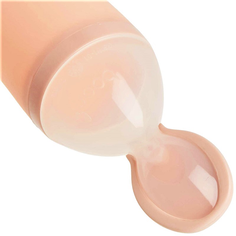 Boon Squirt Silicone Baby Food Dispensing Spoon - Pink