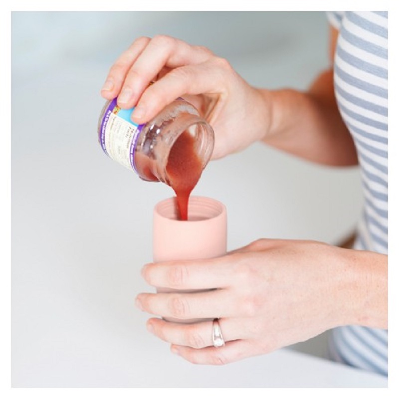 Boon Squirt Silicone Baby Food Dispensing Spoon - Pink