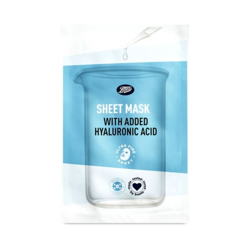 Boots Added Hyaluronic Acid Sheet Mask 25g