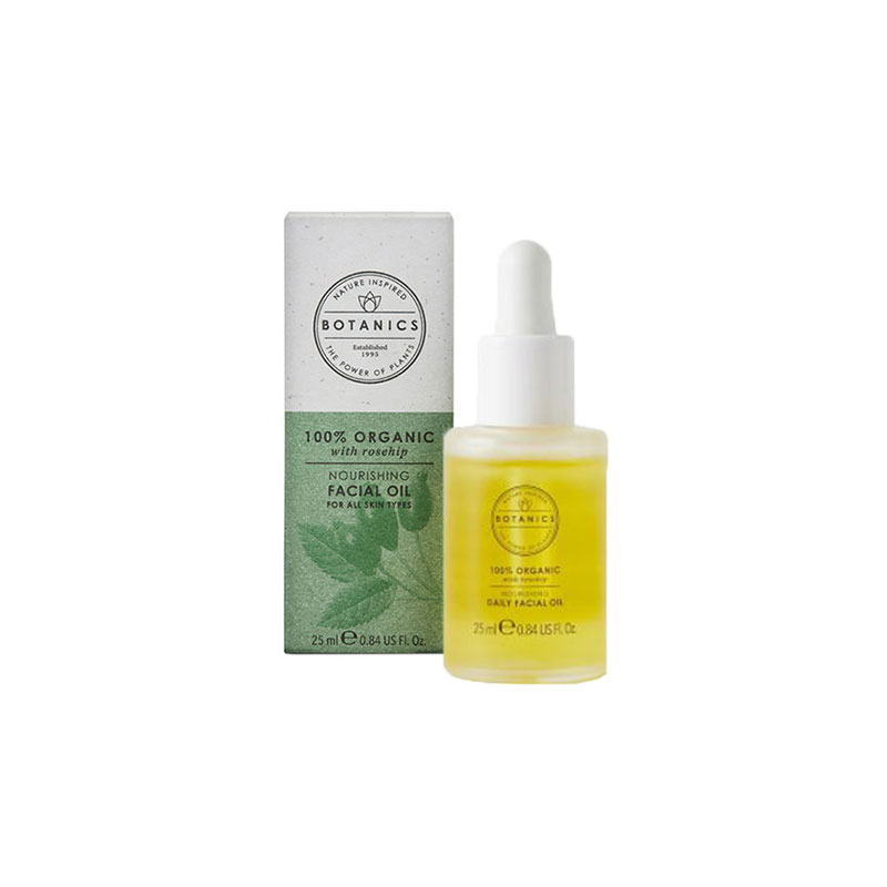 Boots Botanics 100% Organic With Rosehip Nourishing Daily Facial Oil 25ml