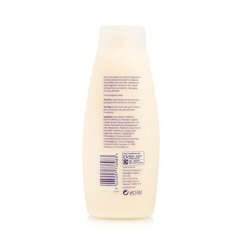 Boots Cocoa Butter and Vitamin E Essentials Body Lotion 390ml
