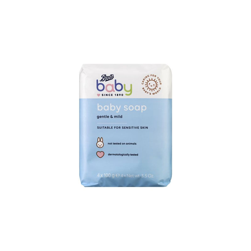 Boots Gentle & Mild Baby Soap 4x100g