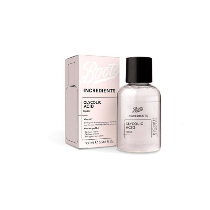 Boots Ingredients Glycolic Acid Face Toner 100ml