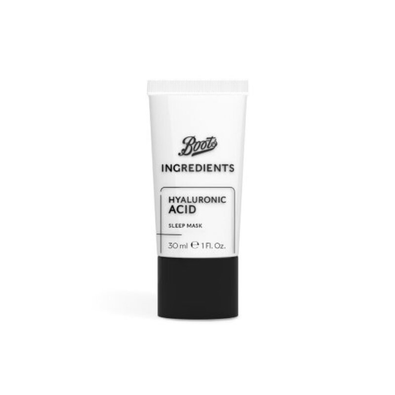 Boots Ingredients Hyaluronic Acid Sleep Mask 30ml