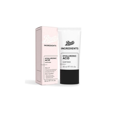 Boots Ingredients Hyaluronic Acid Sleep Mask 30ml