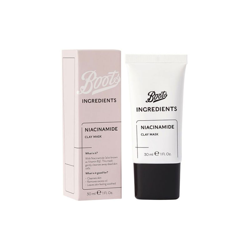 Boots Ingredients Niacinamide Clay Mask 30ml