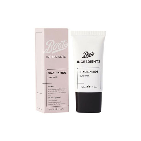 Boots Ingredients Niacinamide Clay Mask 30ml