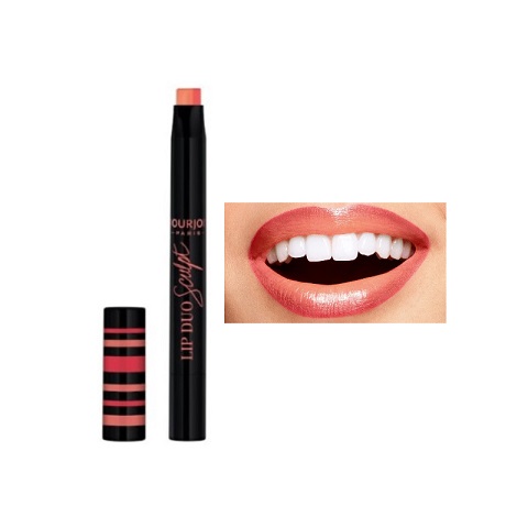 Bourjois Paris Lip Duo Sculpt Lipstick - 02 Peach Shake