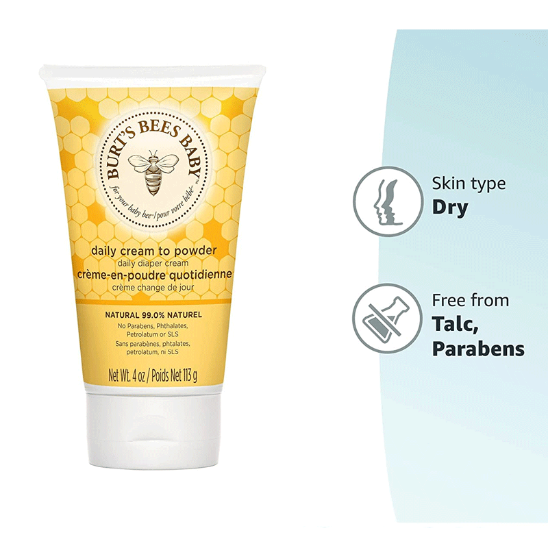 Burt's Bees Baby Daily Cream to Powder 113g