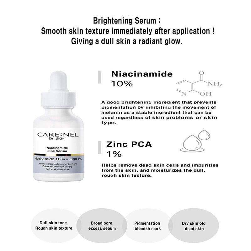 CARE:NEL Dr.Skin Niacinamide Zinc Serum 30ml