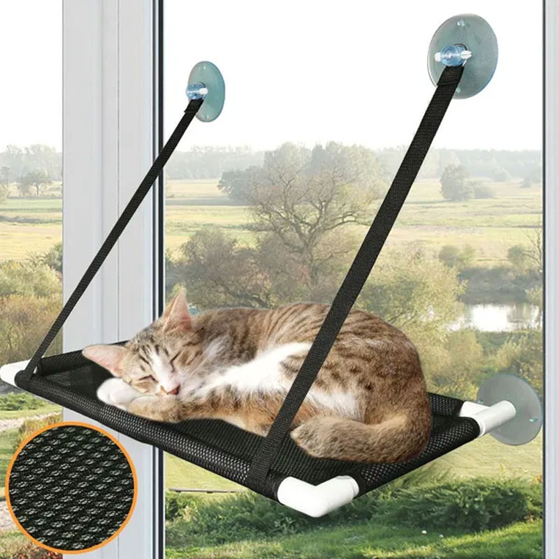 Cat Hammock Sunny Window Seat Mounted - Single Layer