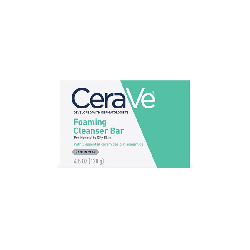 CeraVe Foaming Cleanser Bar For Normal To Oily Skin 128g