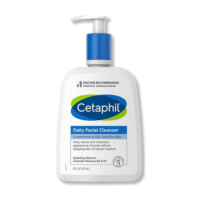 Cetaphil Daily Facial Cleanser Combination to Oily Sensitive Skin - 473ml cetaphil daily facial cleanser combination to oily sensitive skin 473ml regular 6527c61fe8ce7