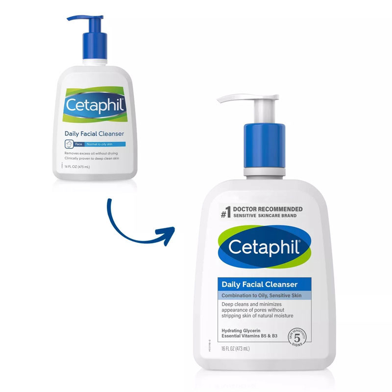 Cetaphil Daily Facial Cleanser Combination to Oily Sensitive Skin - 473ml cetaphil daily facial cleanser combination to oily sensitive skin 473ml regular 6527c67d7f1f9