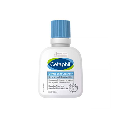 Cetaphil Gentle Skin Cleanser For Dry To Normal Sensitive Skin 59ml