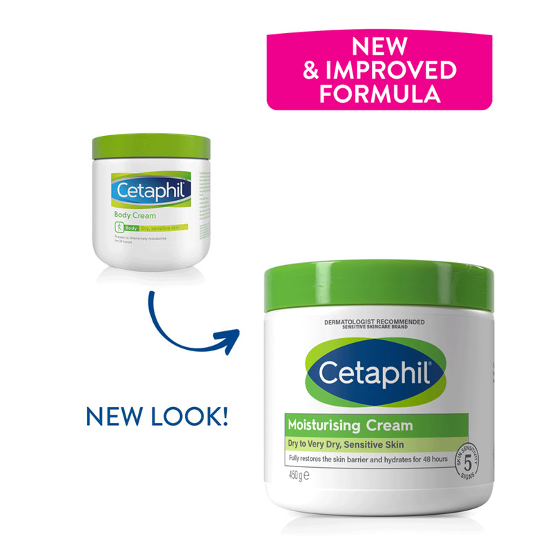 Cetaphil Body Cream For Dry Sensitive Skin 450g