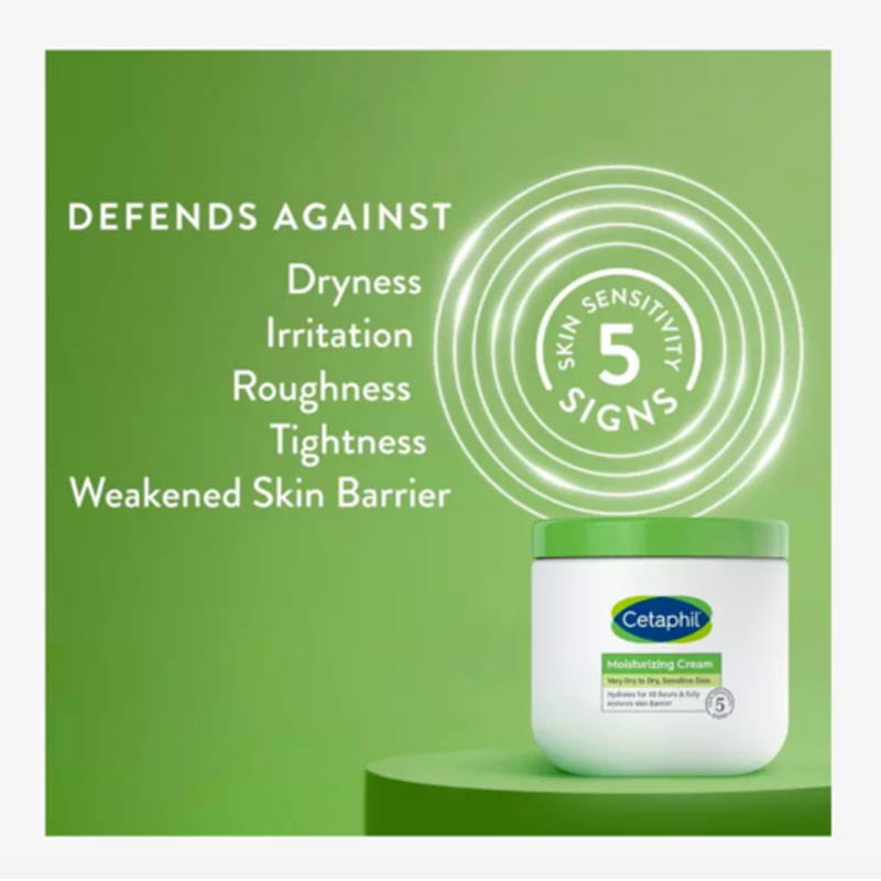 Cetaphil Moisturizing Cream For Very Dry To Dry & Sensitive Skin 453g