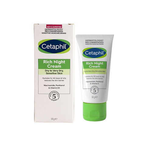 Cetaphil Rich Night Cream for Dry To Very Dry Sensitive Skin 50g