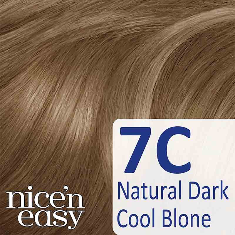Clairol Nice N Easy Permanent Hair Colour Natural Dark Cool Blonde 7c